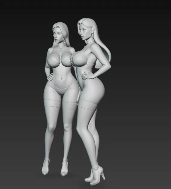 Hai chị em sinh đôi gợi cảm trong đồ lót - Image 4