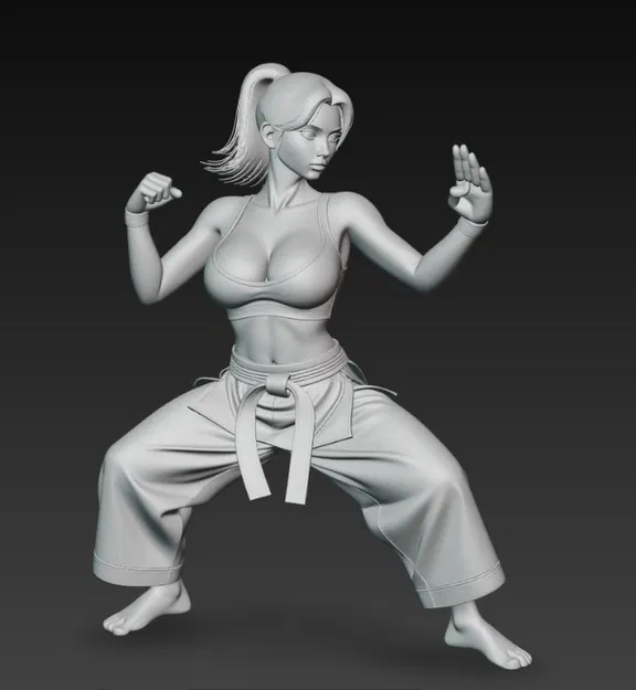 Cô gái sexy ngực bự đang đánh karate - Image 3