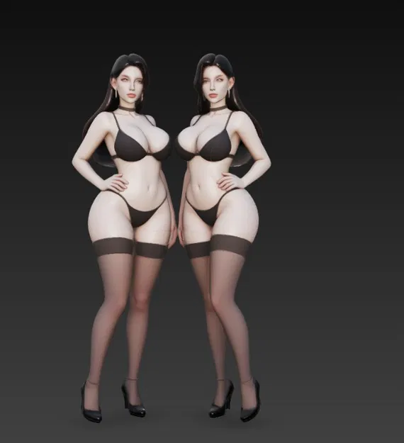 Hai chị em sinh đôi gợi cảm trong đồ lót - Image 5