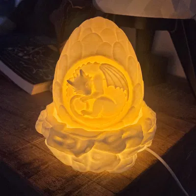 Đèn Ngủ Dragon Egg Night Light – Fantasy Lamp In 3D