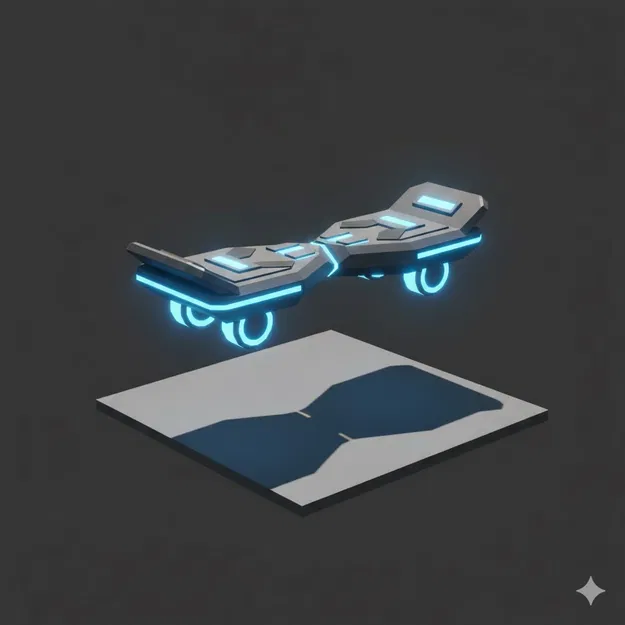 Ván trượt bay Low Poly (Hoverboard) - Image 1