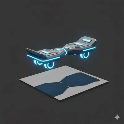 Ván trượt bay Low Poly (Hoverboard)