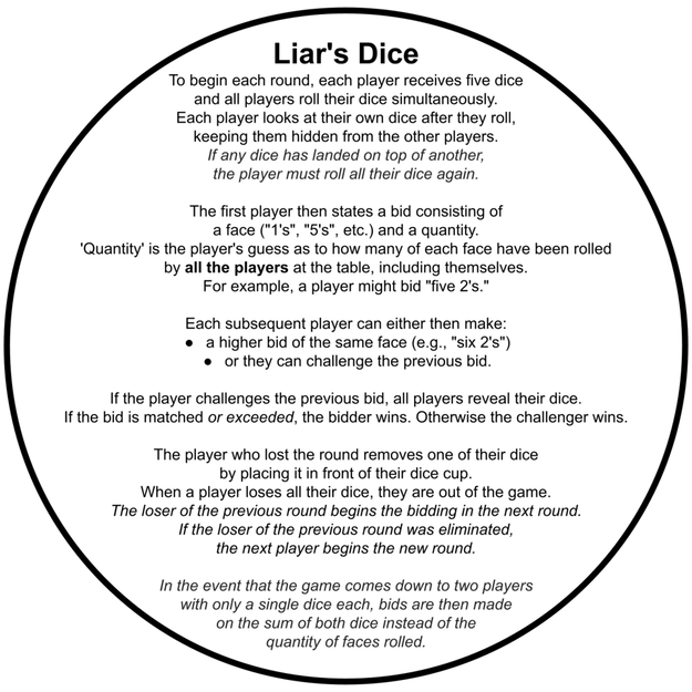 Liar's Dice - Travel Set (Bộ mang theo) - Image 5