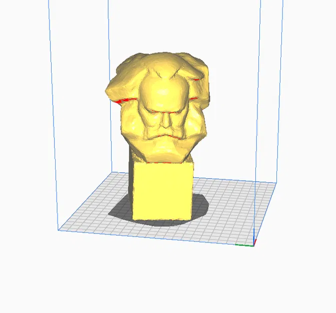 Tượng bán thân Karl Marx low poly - Image 2