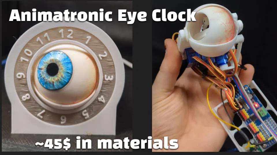 Animatronic Eye Clock – Đồng hồ mắt Animatronic - Image 1