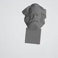 Tượng bán thân Karl Marx low poly - Thumbnail 3
