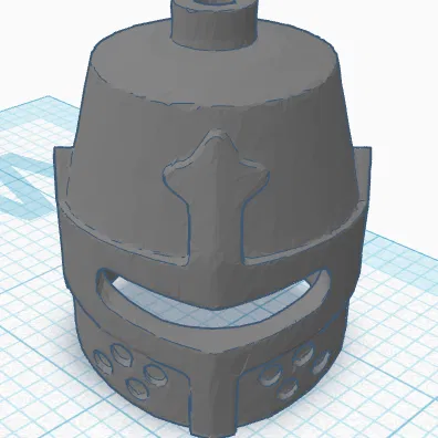 Mũ giáp hiệp sĩ Thập Tự Chinh Lego (tỉ lệ minifig)