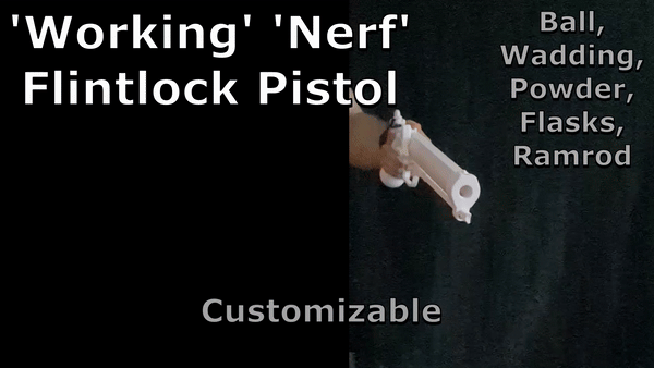 Súng lục Flintlock hoạt động được (Nerf) – Working Flintlock Pistol (Nerf)