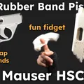 Mini Mauser HSC - Súng thun bắn 3 phát (Working Rubber Band Pistol) - Thumbnail 1