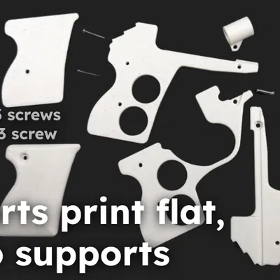 Mini Mauser HSC - Súng thun bắn 3 phát (Working Rubber Band Pistol)