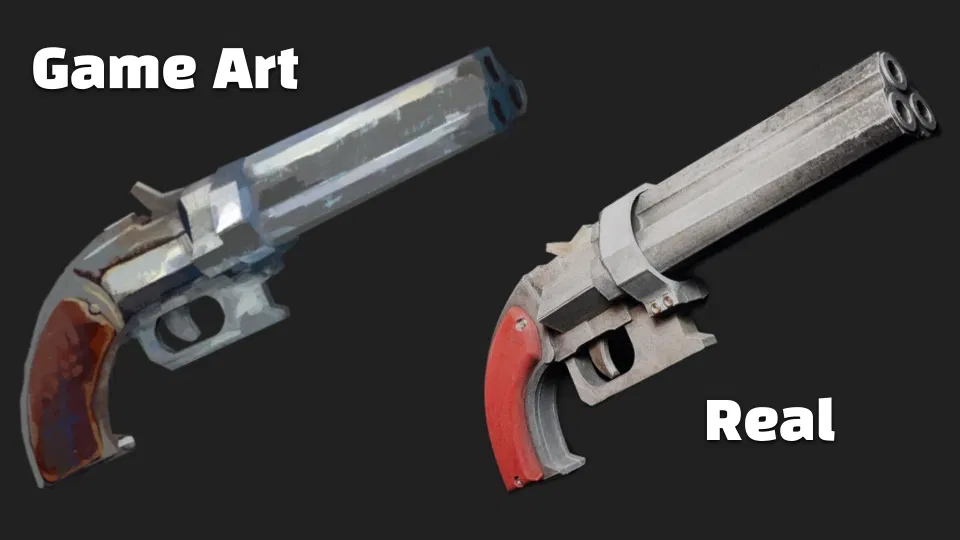 Súng đồ chơi Pepperbox “hoạt động” – Disco Elysium (Villiers 9mm) - Image 2