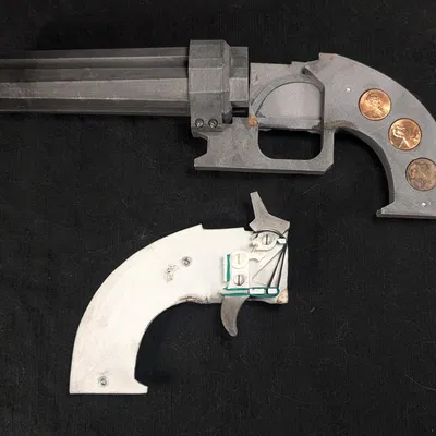 Súng đồ chơi Pepperbox “hoạt động” – Disco Elysium (Villiers 9mm)