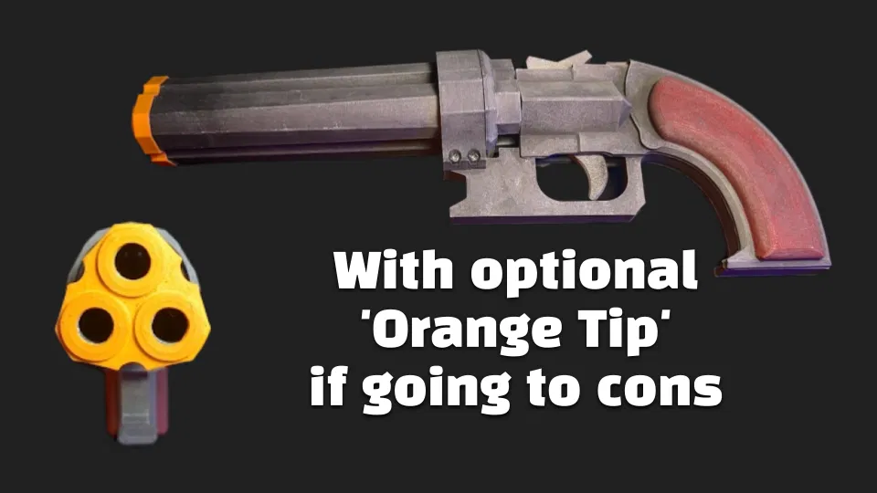 Súng đồ chơi Pepperbox “hoạt động” – Disco Elysium (Villiers 9mm) - Image 7