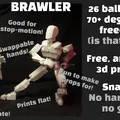 Brawler = Mô hình Action Figure in 3D hoàn toàn - Thumbnail 1