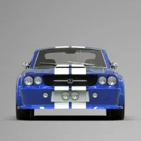 Shelby GT500 – Mô hình 3D hoàn chỉnh