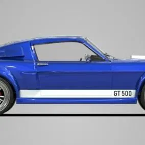 Shelby GT500 – Mô hình 3D hoàn chỉnh