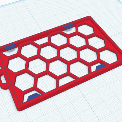 Khung đựng thẻ ID/Badge họa tiết lục giác