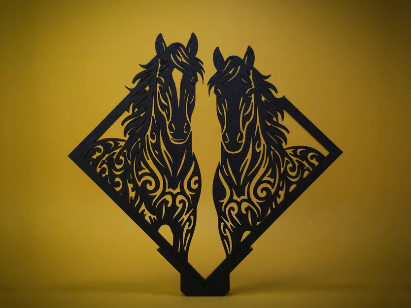 Horses Wall Art – Decor Treo Tường & Trưng Bày Dạng Đứng - Image 1