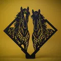 Horses Wall Art – Decor Treo Tường & Trưng Bày Dạng Đứng - Thumbnail 1