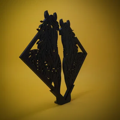 Horses Wall Art – Decor Treo Tường & Trưng Bày Dạng Đứng