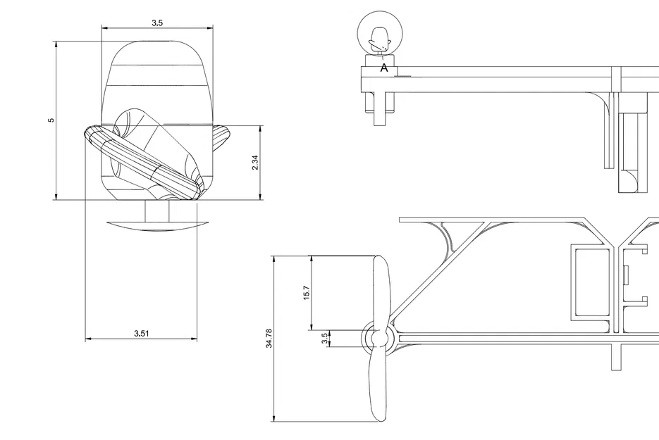 Micro RC Pusher Propellers V1 – Cánh quạt đẩy thay thế cho Birdy X - Image 2