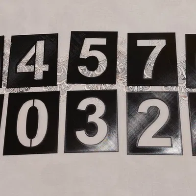 Bộ Template Các Con Số