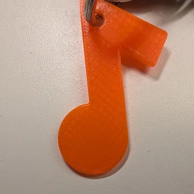 Mặt Dây Móc Khóa Hình Nốt Nhạc (Music Note Keychain Pendant)