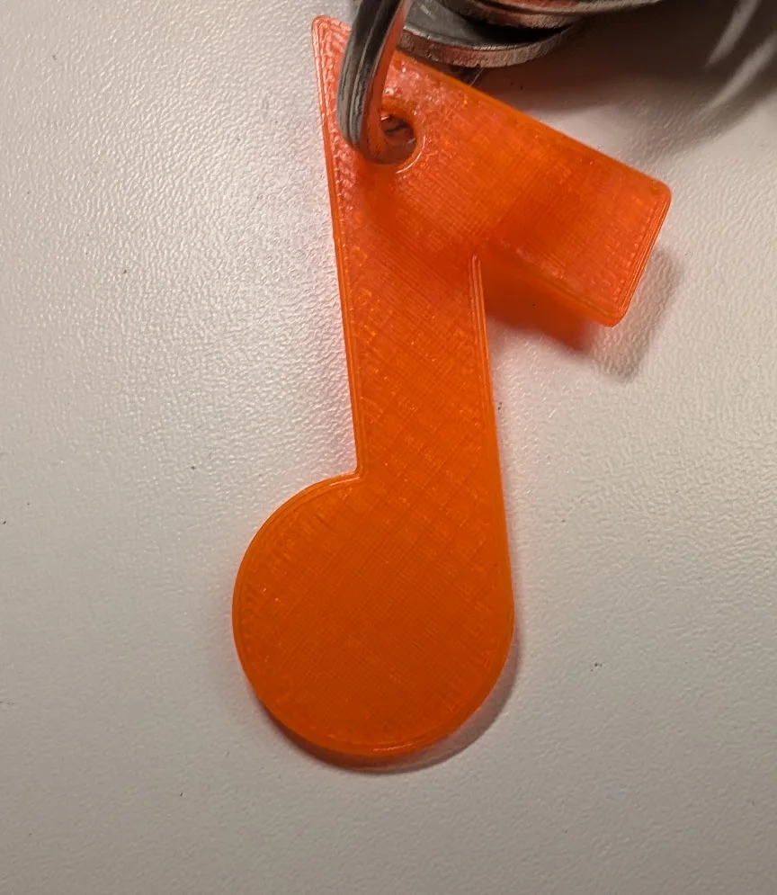 Mặt Dây Móc Khóa Hình Nốt Nhạc (Music Note Keychain Pendant) 1