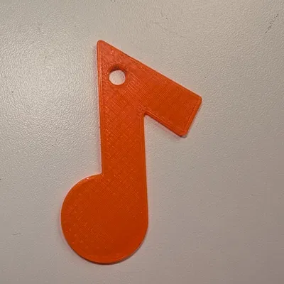 Mặt Dây Móc Khóa Hình Nốt Nhạc (Music Note Keychain Pendant)