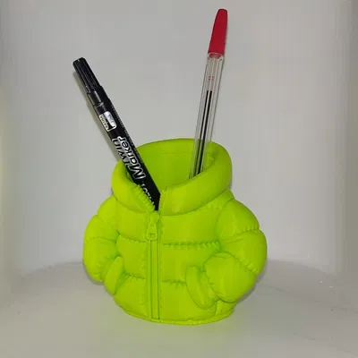 Ống Đựng Bút Áo Phao (Puffer Jacket Pencil Holder)