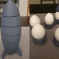 Giá đựng trứng tên lửa (rocket egg cup) – bản Family Edition - Thumbnail 1