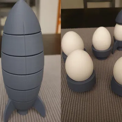 Giá đựng trứng tên lửa (rocket egg cup) – bản Family Edition
