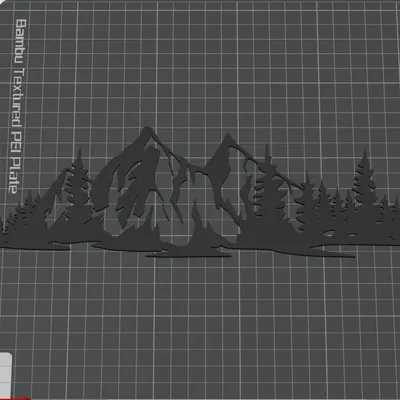 Thiết kế treo tường Núi non (Mountains Wall Design)