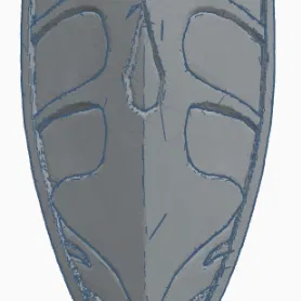 Dark Souls 1 Bloodshield – Khiên Máu (Full Scale, printable)