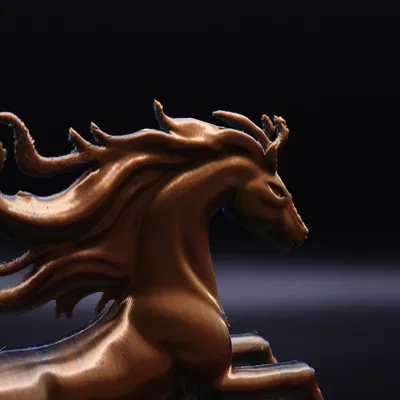 Tượng 3D Flame Horse 2026 – Ngựa Lửa 2026