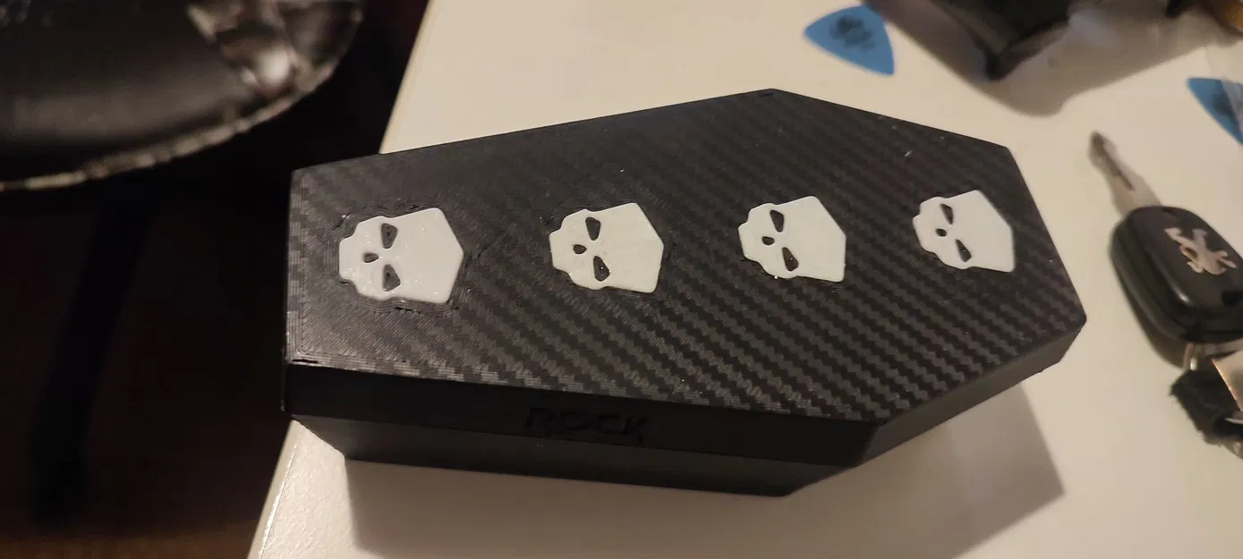 Caja ataud – Hộp quan tài mini họa tiết đầu lâu - Image 2