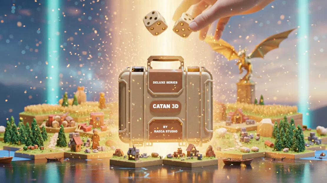 CATAN 3D Deluxe Upgrade Set – Bản sưu tầm thủ công (Collector’s Edition) - RAECA Studio - Image 1