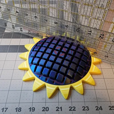 Kệ Giữ Thước May Hình Hoa Hướng Dương (Sunflower Sewing Ruler Organizer)