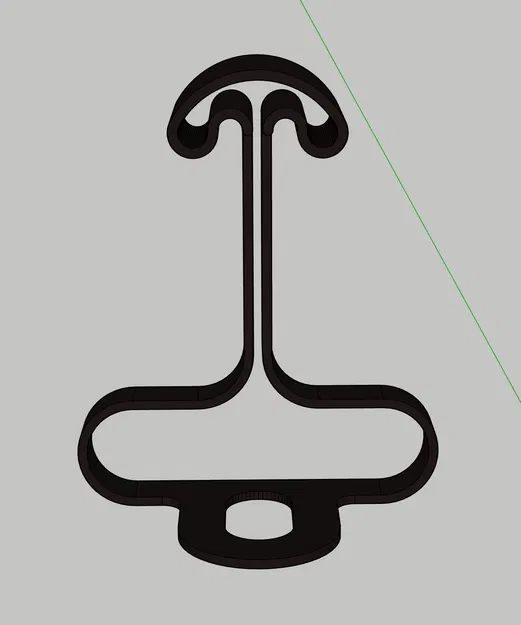 Giá treo tai nghe để bàn dạng cong (Curved headphone desk stand) - Image 2