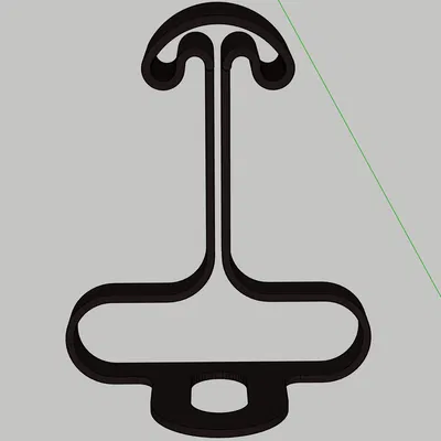 Giá treo tai nghe để bàn dạng cong (Curved headphone desk stand)