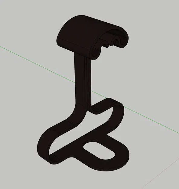 Giá treo tai nghe để bàn dạng cong (Curved headphone desk stand) - Image 3