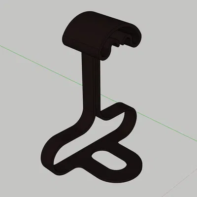 Giá treo tai nghe để bàn dạng cong (Curved headphone desk stand)