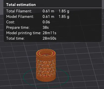 Miếng đệm print bed nhỏ xinh (Cool little print bed spacer) - Image 1