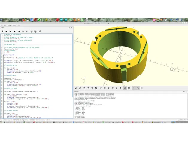 Adaptor spool tái sử dụng in 3D (Parametric OpenSCAD) - Image 13