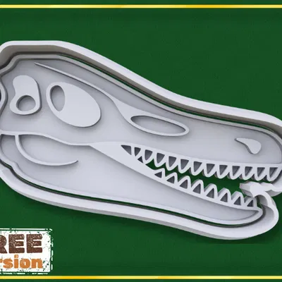 Khuôn Cắt Bánh Cookie Hóa Thạch Khủng Long (Dinosaur Fossil Cookie Cutter)