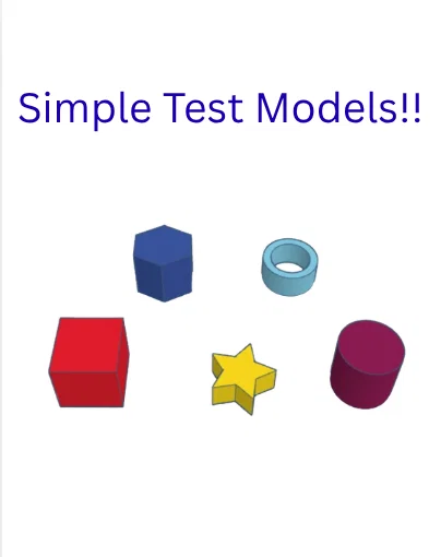 In thử các hình khối cơ bản (Basic shapes test prnts) - Image 1