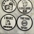 Đế lót ly bia hài hước (Funny Beer Coasters) - Thumbnail 1