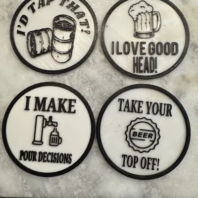 Đế lót ly bia hài hước (Funny Beer Coasters)
