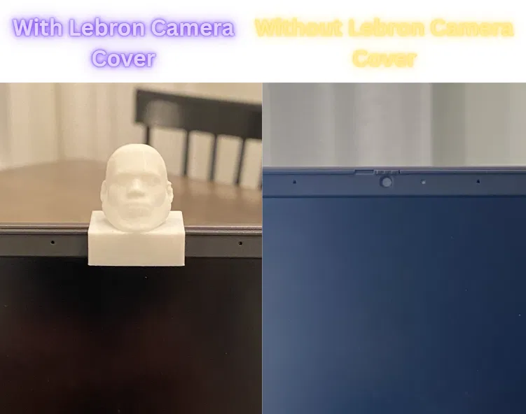 Nắp che camera laptop mặt Lebron (Lebron Face Laptop Camera Cover) - Image 1