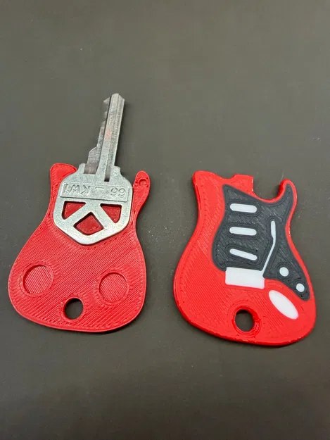 Ốp Chìa Khóa Guitar Điện - Phiên bản Kwikset KW1 - Image 1